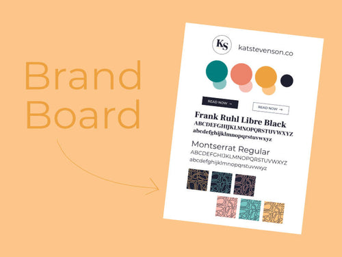 How to DIY a brand board for your website